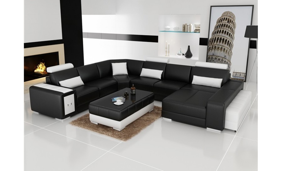 Adra - U2 - Leather Sofa Lounge Set